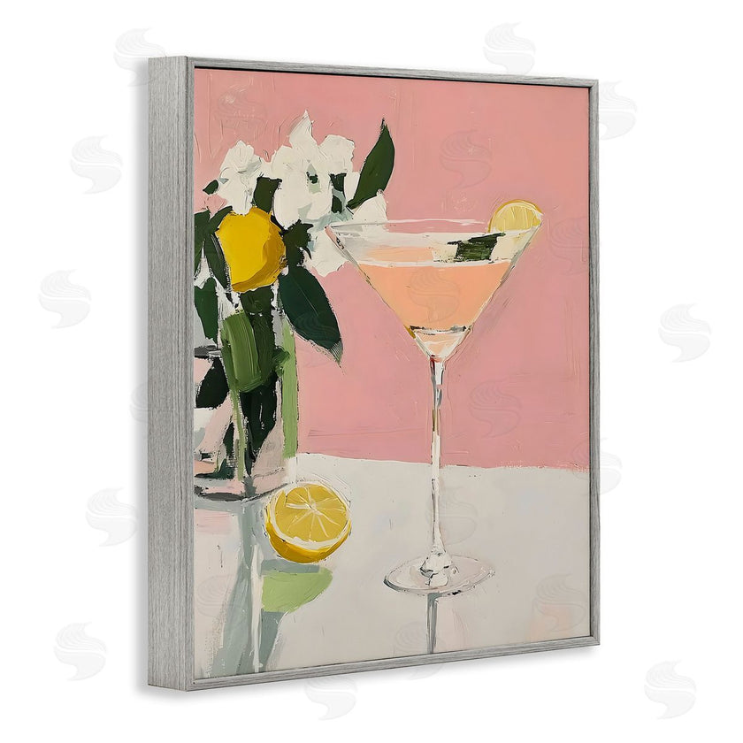 Riley B | Pink Cocktail with Lemons