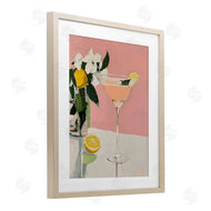 Riley B | Pink Cocktail with Lemons