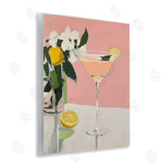 Riley B | Pink Cocktail with Lemons