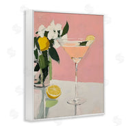Riley B | Pink Cocktail with Lemons