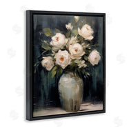 LSR Creative Studio | White Roses in Dark Vase
