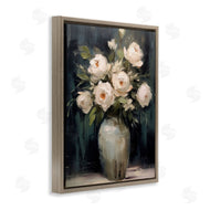 LSR Creative Studio | White Roses in Dark Vase