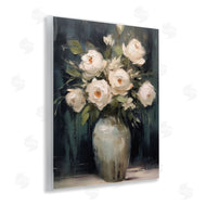 LSR Creative Studio | White Roses in Dark Vase