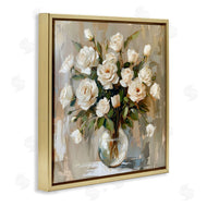 LSR Creative Studio | White Roses In Vase