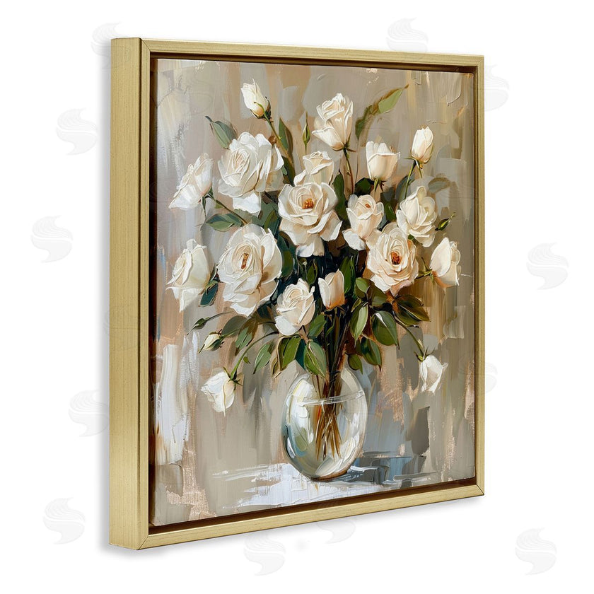 LSR Creative Studio | White Roses In Vase