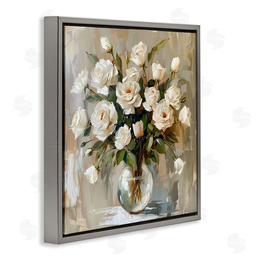LSR Creative Studio | White Roses In Vase