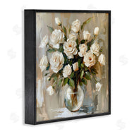 LSR Creative Studio | White Roses In Vase