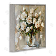 LSR Creative Studio | White Roses In Vase