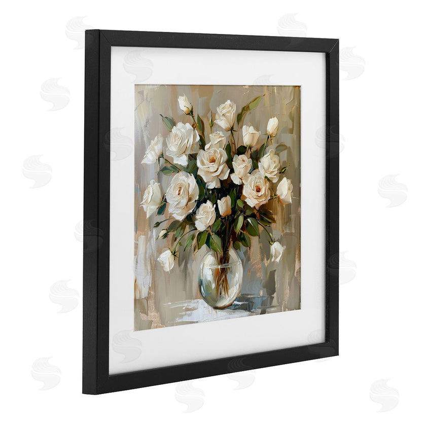 LSR Creative Studio | White Roses In Vase