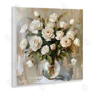 LSR Creative Studio | White Roses In Vase