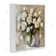 LSR Creative Studio | White Roses In Vase