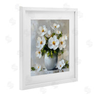 LSR Creative Studio | White Anemones in Silver Vase