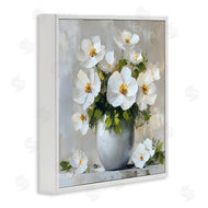 LSR Creative Studio | White Anemones in Silver Vase