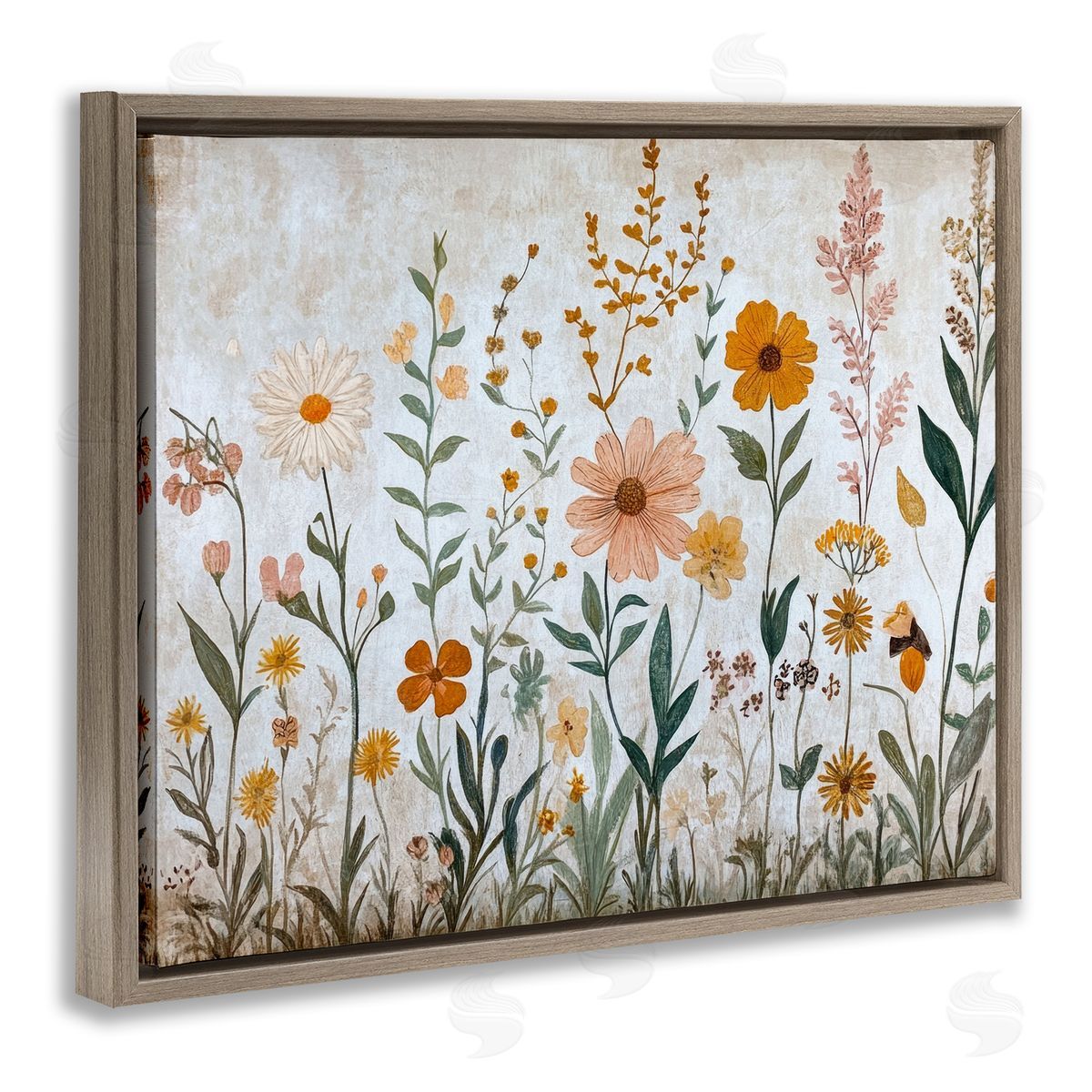 Petal Prints Design Fall Flowers Foliage Canvas Wall Art Print
