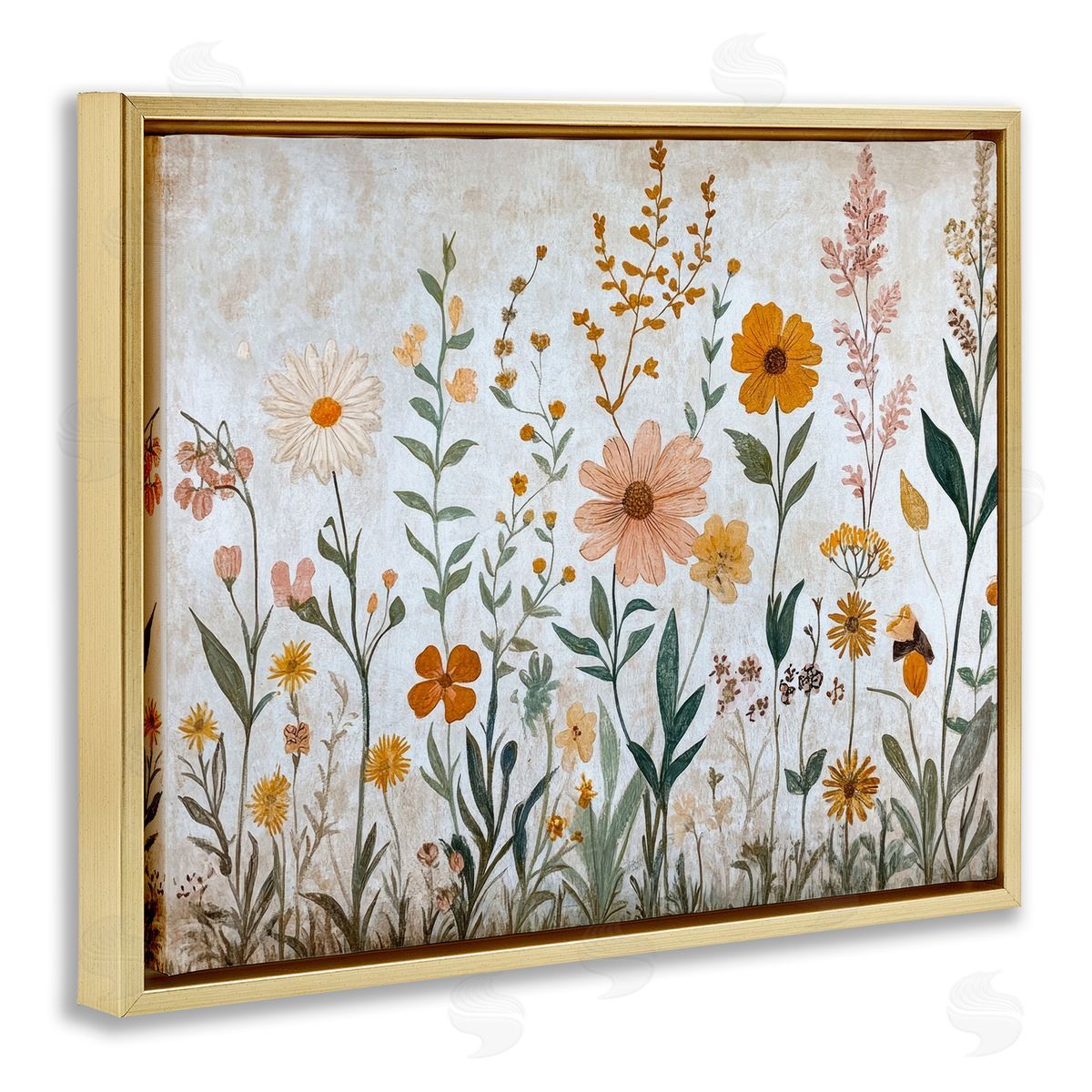 Petal Prints Design Fall Flowers Foliage Canvas Wall Art Print