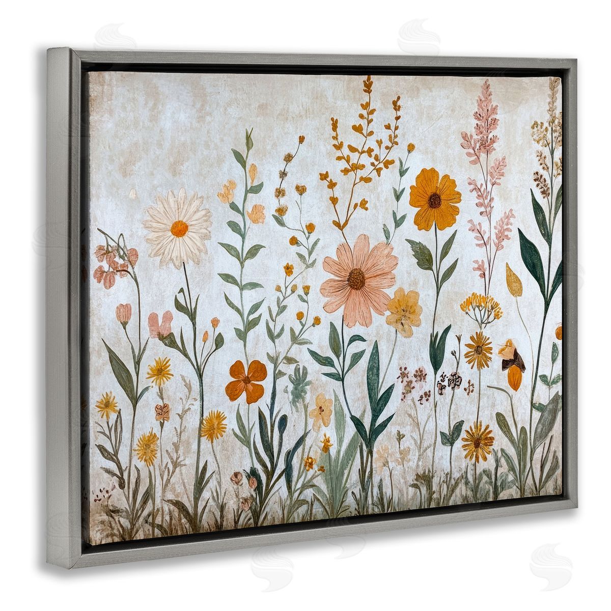 Petal Prints Design Fall Flowers Foliage Canvas Wall Art Print