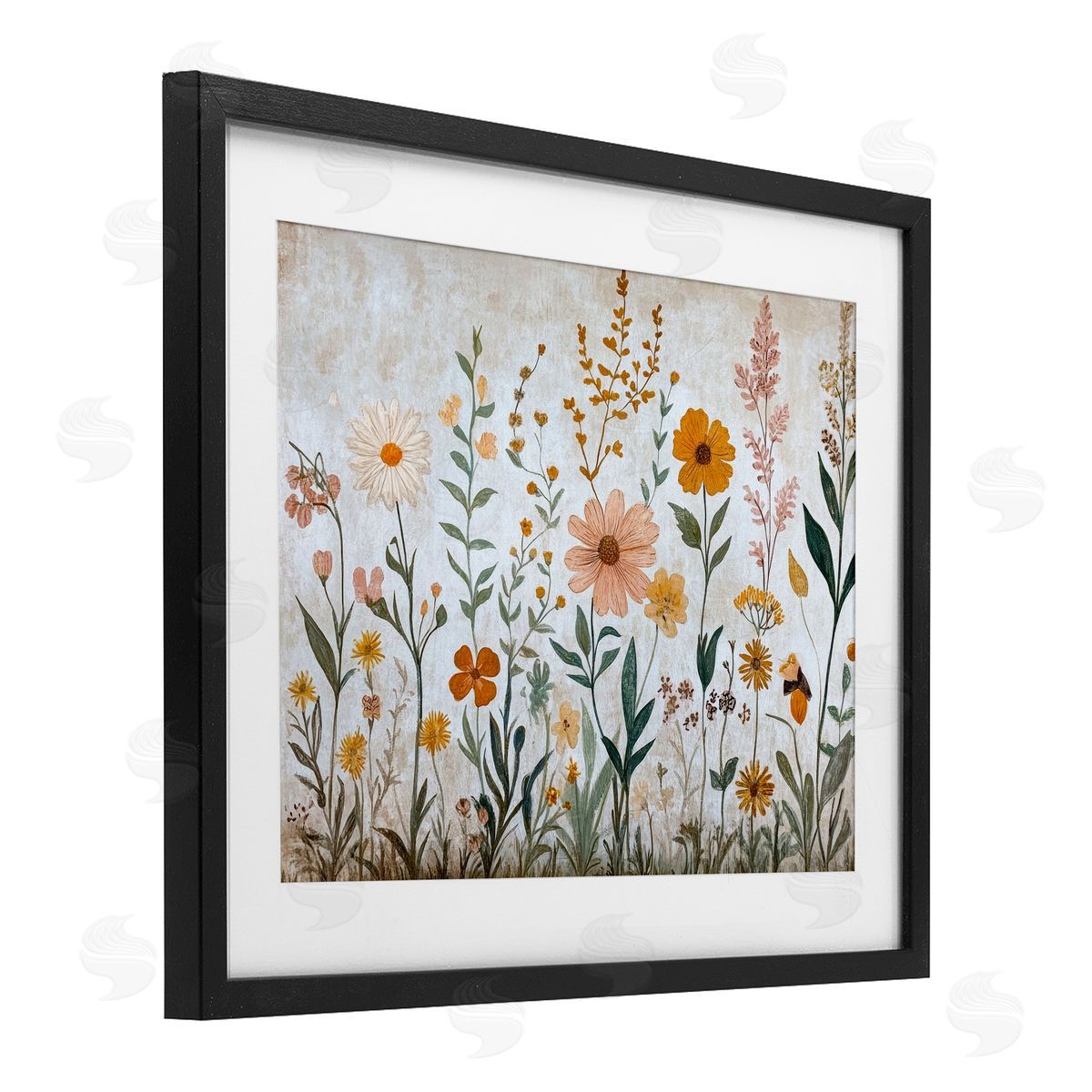 Petal Prints Design Fall Flowers Foliage Canvas Wall Art Print
