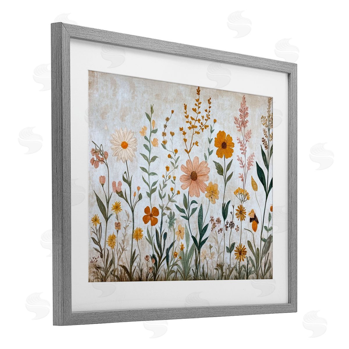 Petal Prints Design Fall Flowers Foliage Canvas Wall Art Print