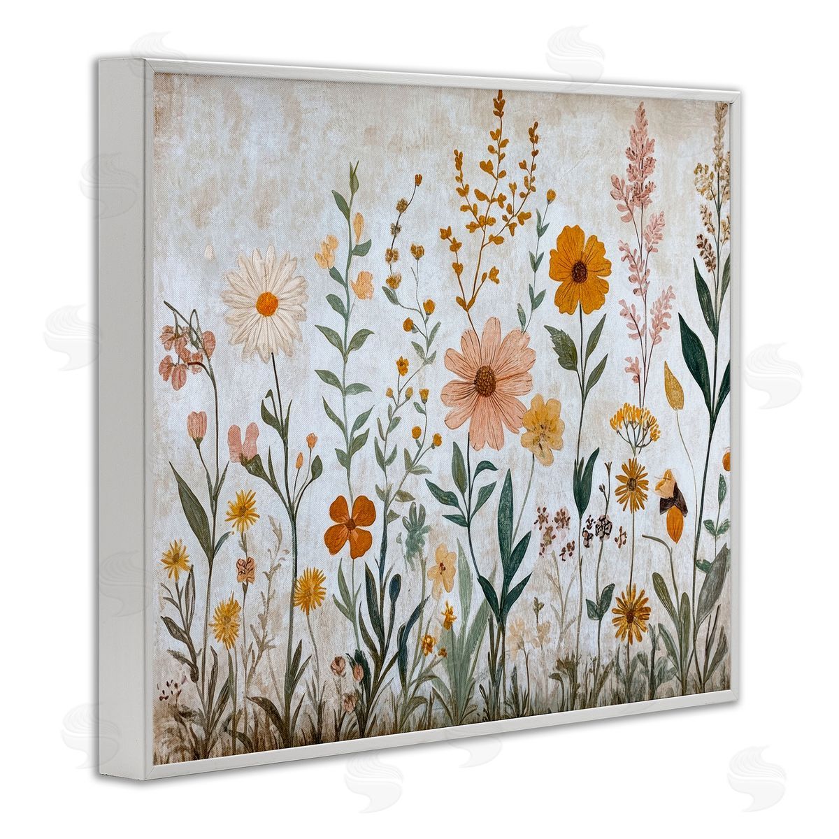 Petal Prints Design Fall Flowers Foliage Canvas Wall Art Print