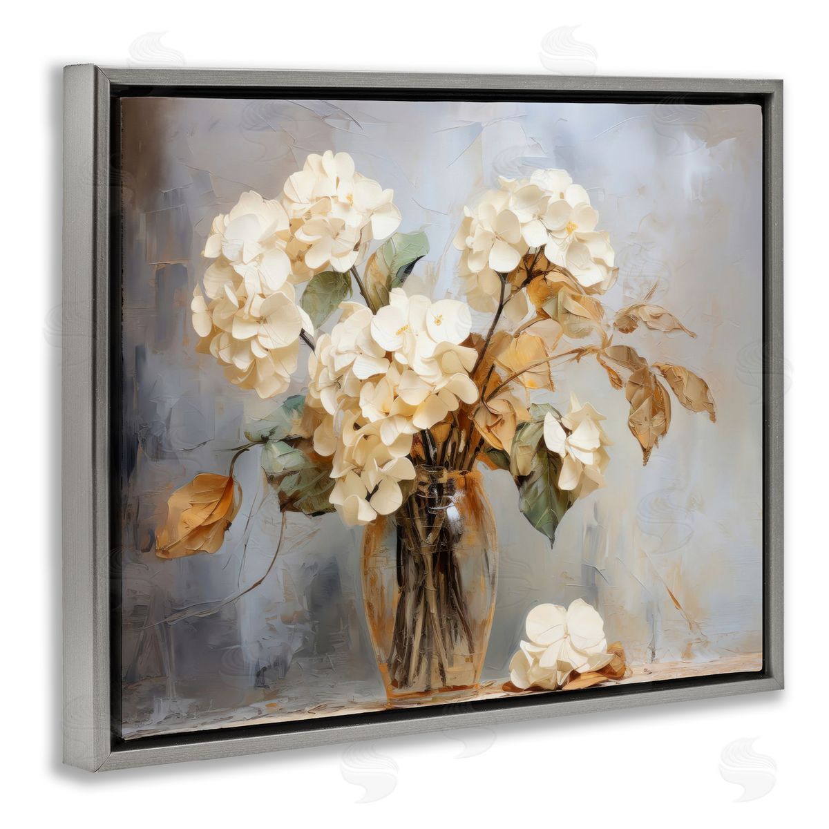 LSR Creative Studio Aged With Grace Hydrangeas Canvas Wall Art Print
