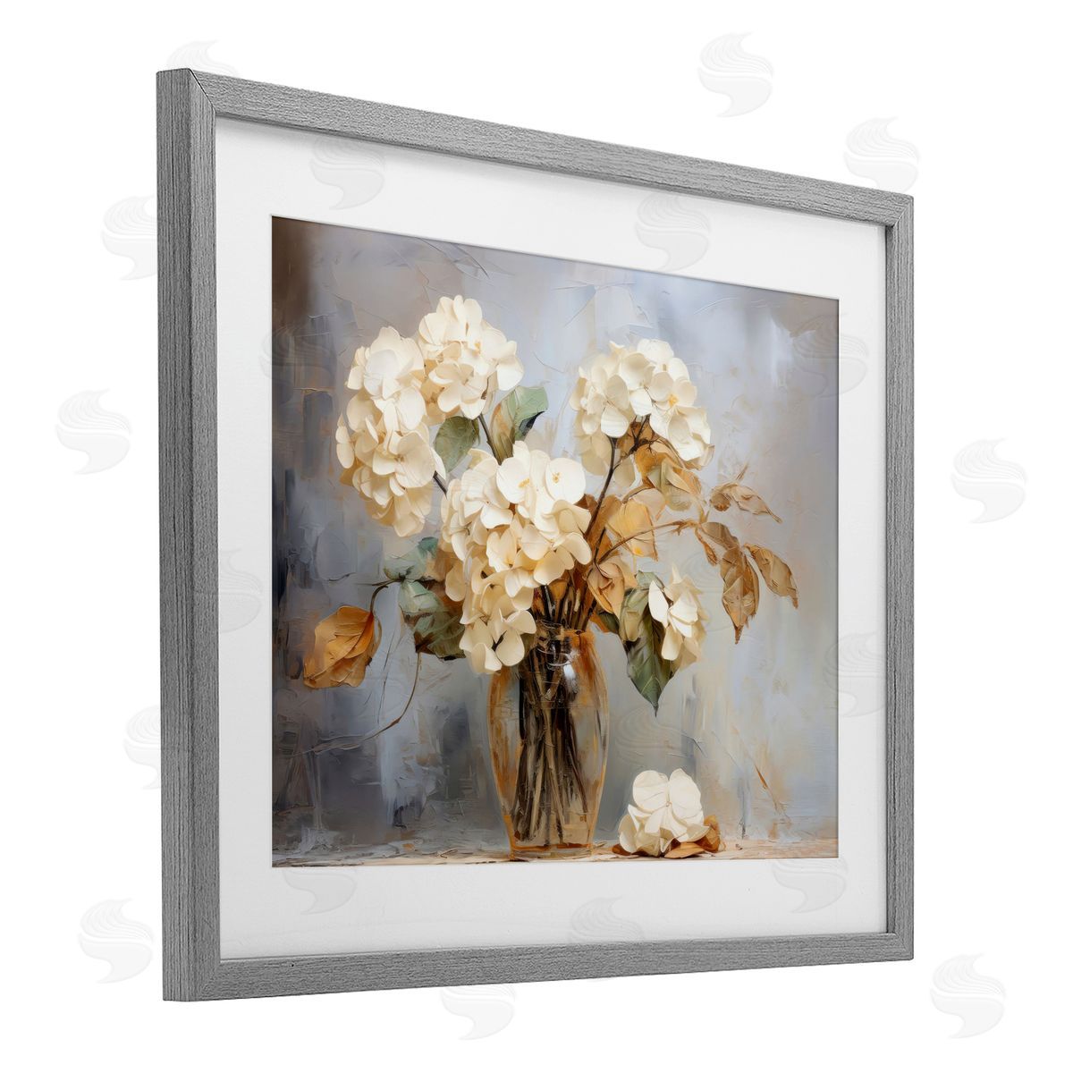 LSR Creative Studio Aged With Grace Hydrangeas Canvas Wall Art Print
