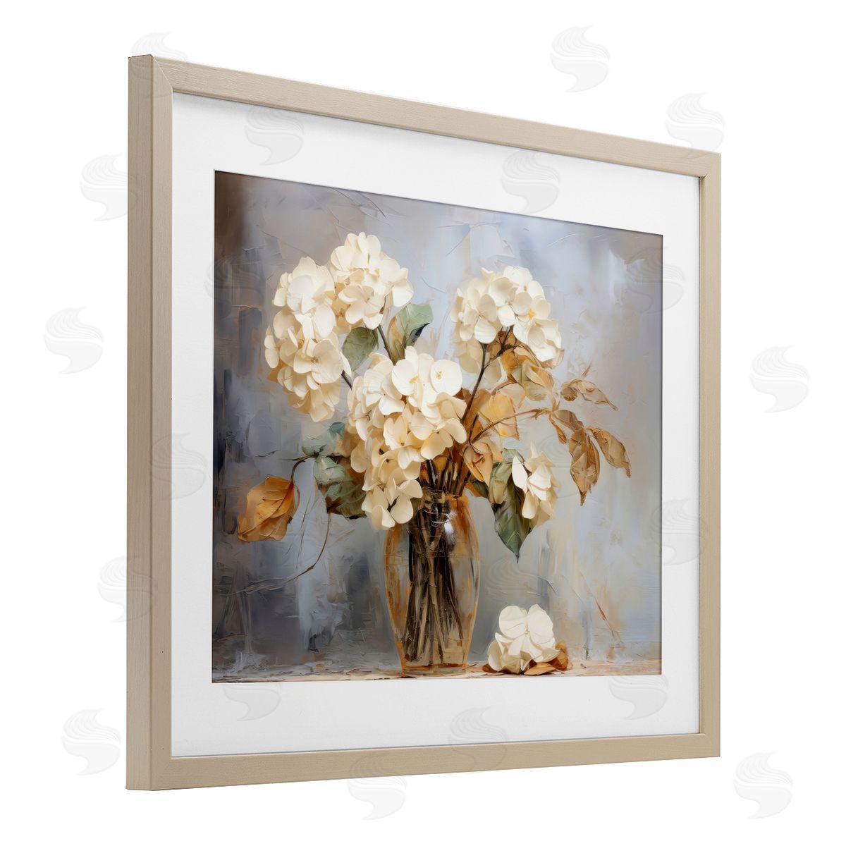 LSR Creative Studio Aged With Grace Hydrangeas Canvas Wall Art Print