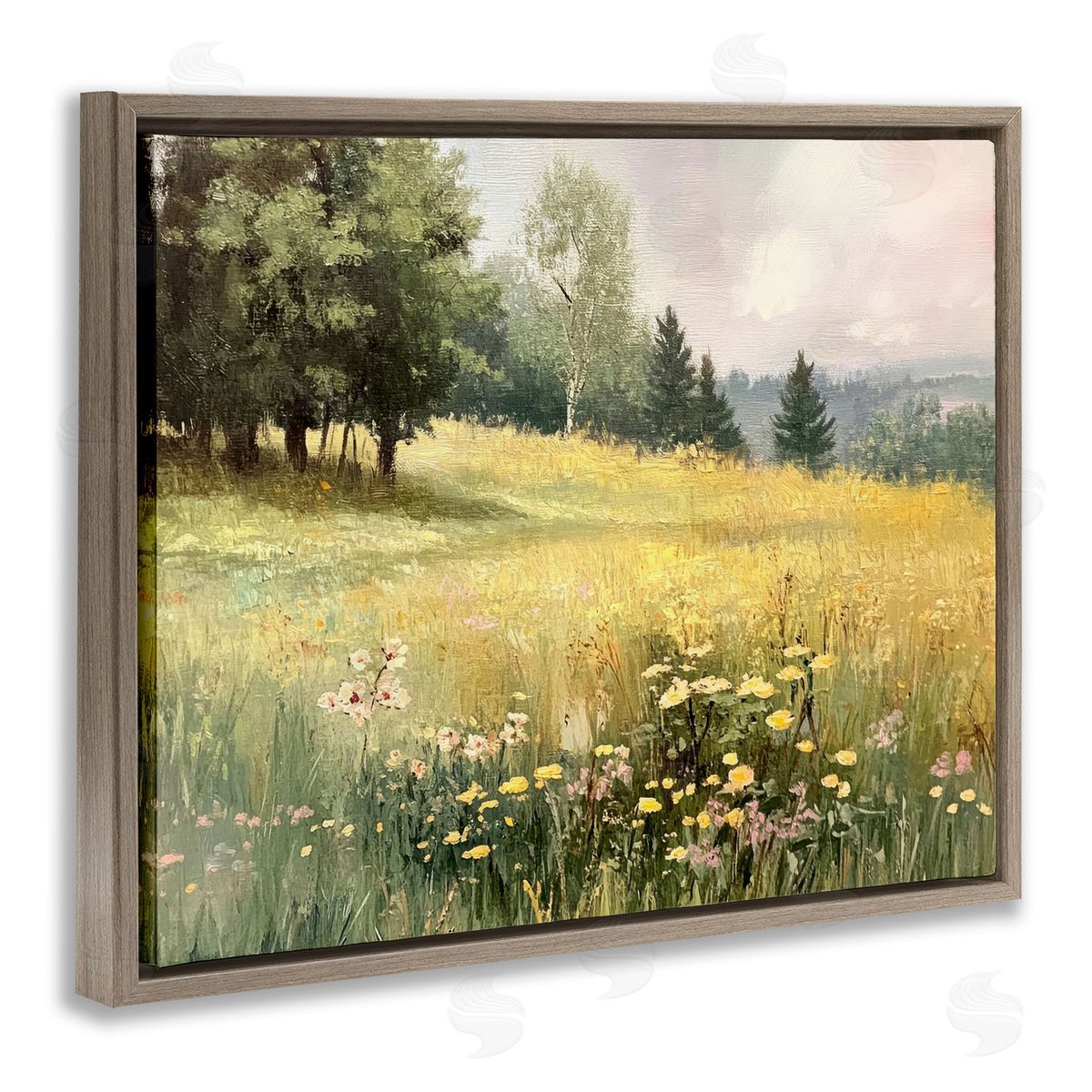 LSR Creative Studio Lush Summer Meadow Canvas Wall Art Print