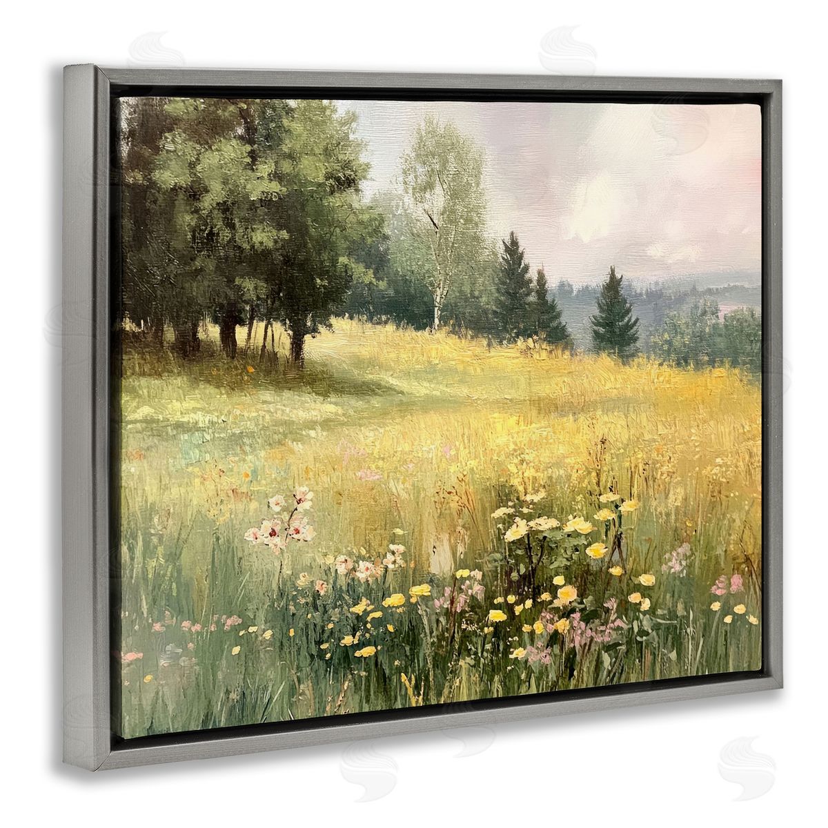 LSR Creative Studio Lush Summer Meadow Canvas Wall Art Print