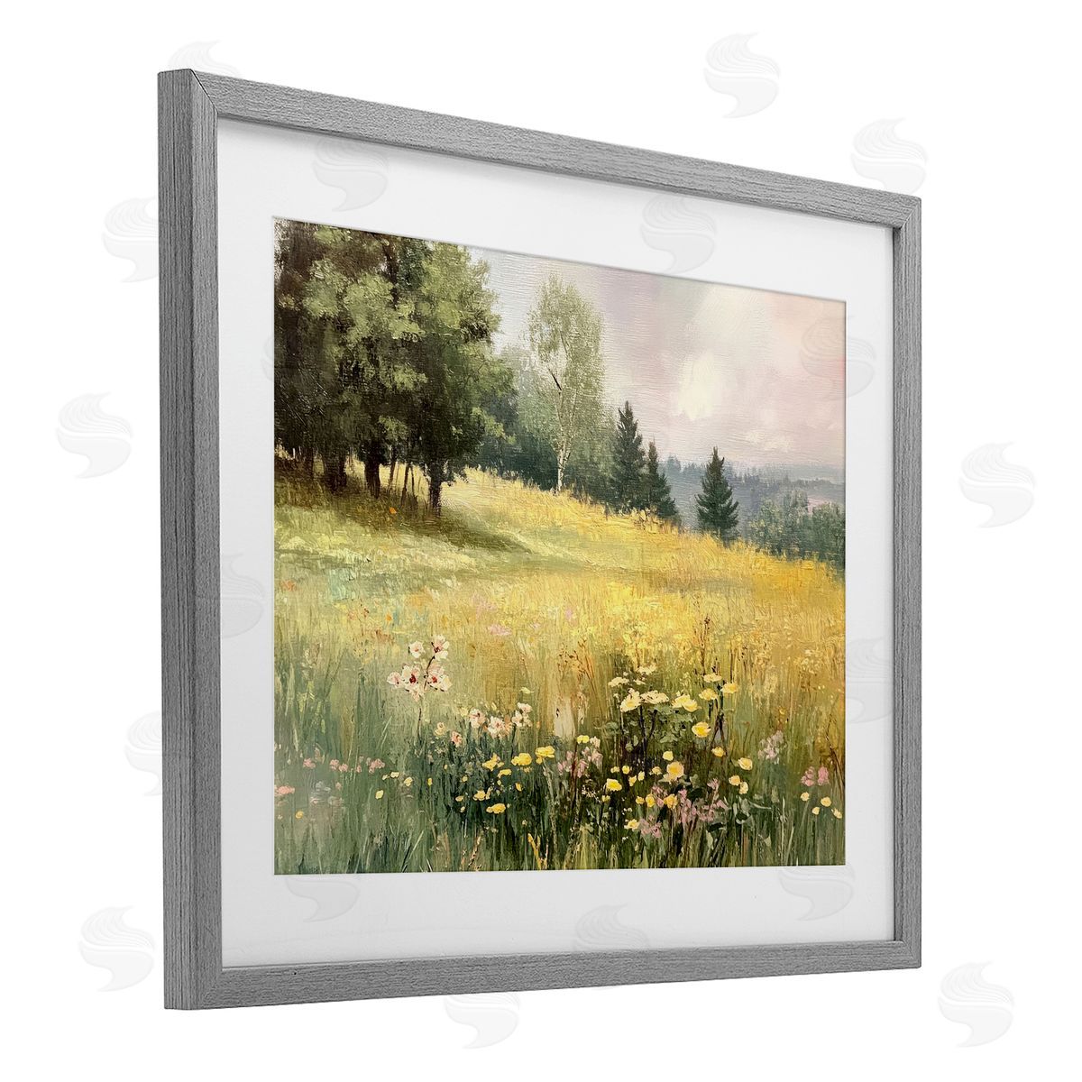 LSR Creative Studio Lush Summer Meadow Canvas Wall Art Print