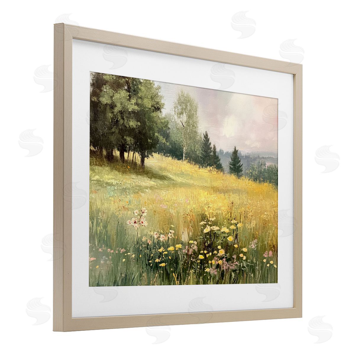 LSR Creative Studio Lush Summer Meadow Canvas Wall Art Print