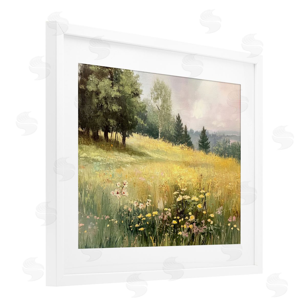 LSR Creative Studio Lush Summer Meadow Canvas Wall Art Print