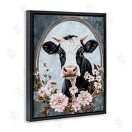 Petal Prints Design | Flower Horned Cow Portrait