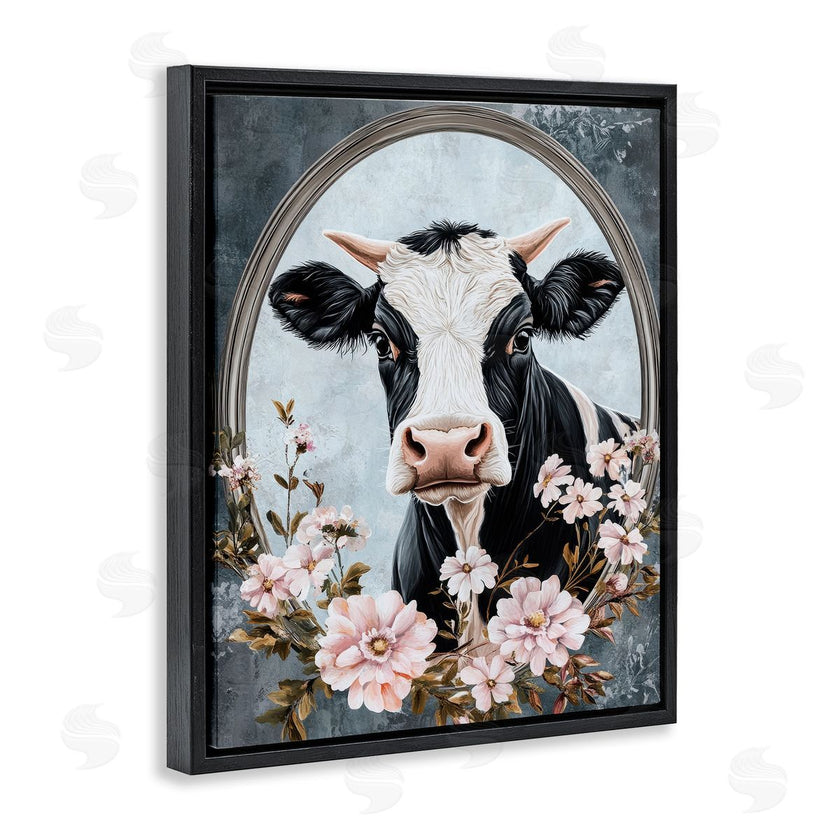 Petal Prints Design | Flower Horned Cow Portrait