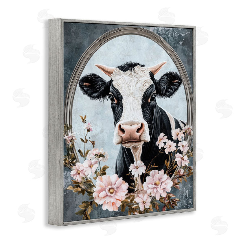 Petal Prints Design | Flower Horned Cow Portrait