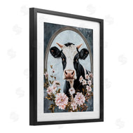 Petal Prints Design | Flower Horned Cow Portrait