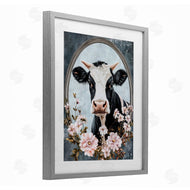 Petal Prints Design | Flower Horned Cow Portrait