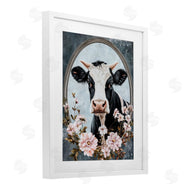 Petal Prints Design | Flower Horned Cow Portrait
