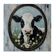 Petal Prints Design | Classic Cow & Daisy Portrait
