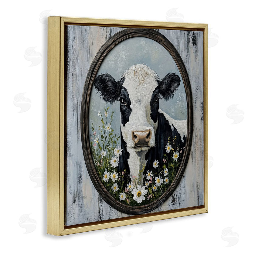Petal Prints Design | Classic Cow & Daisy Portrait