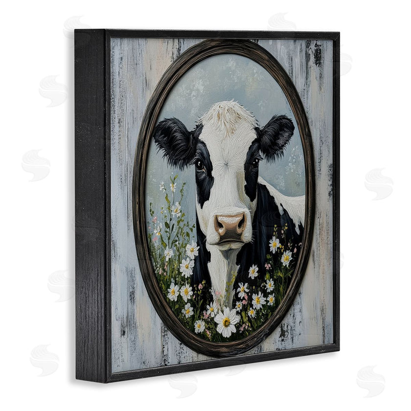 Petal Prints Design | Classic Cow & Daisy Portrait