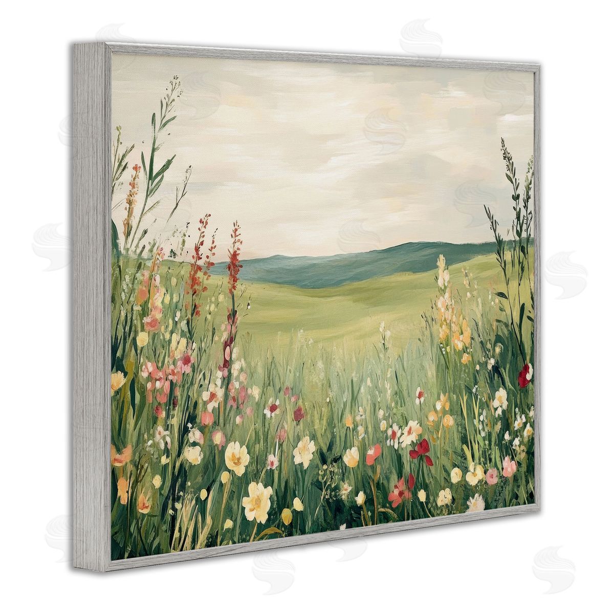 Petal Prints Design Nature's Meadow View Canvas Wall Art Print