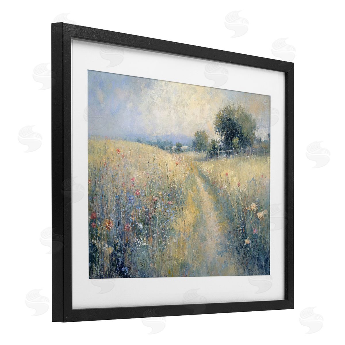 LSR Creative Studio Path Through Wildflower Field Canvas Wall Art Print