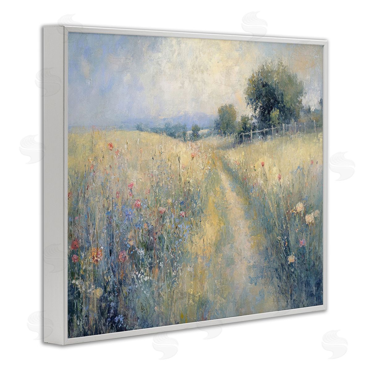 LSR Creative Studio Path Through Wildflower Field Canvas Wall Art Print