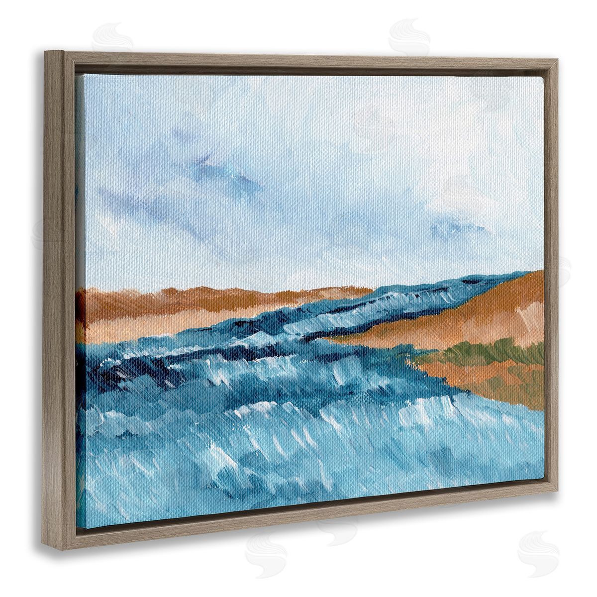 Nikita Jariwala Coastal Dreams Abstraction Canvas Wall Art Print