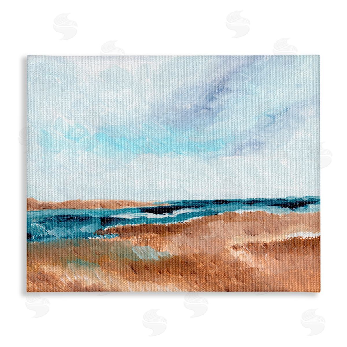 Nikita Jariwala Coastal View Horizon Canvas Wall Art Print