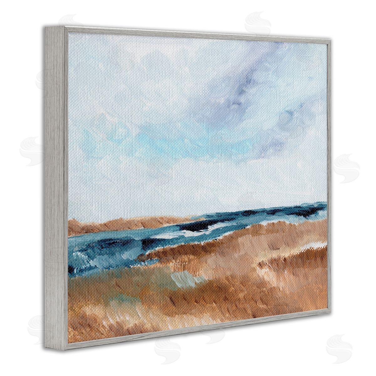 Nikita Jariwala Coastal View Horizon Canvas Wall Art Print