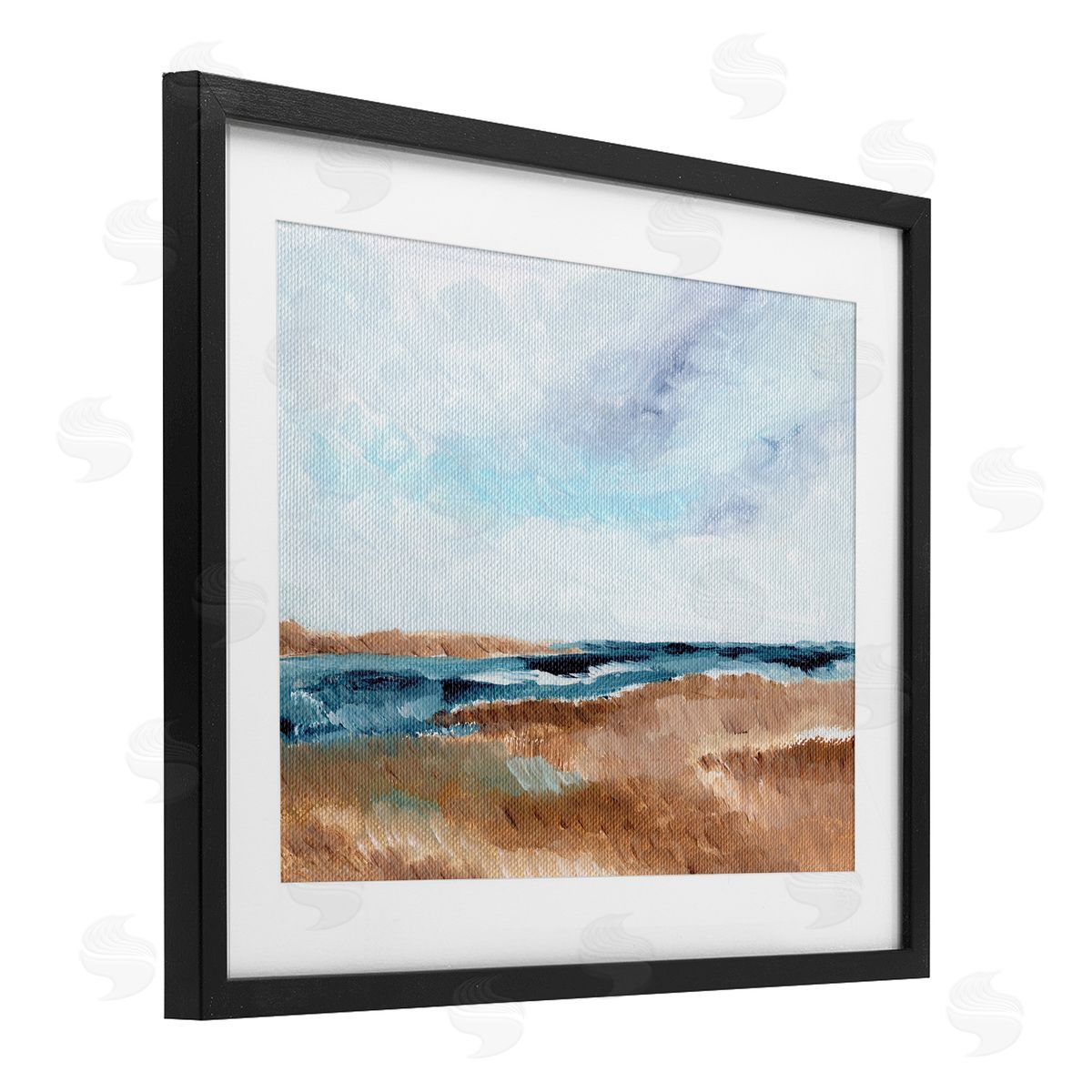 Nikita Jariwala Coastal View Horizon Canvas Wall Art Print