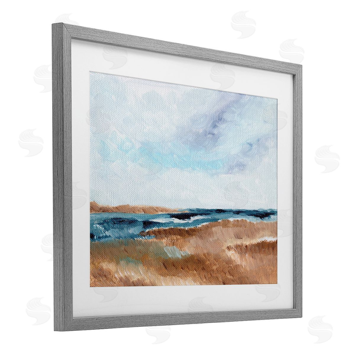 Nikita Jariwala Coastal View Horizon Canvas Wall Art Print