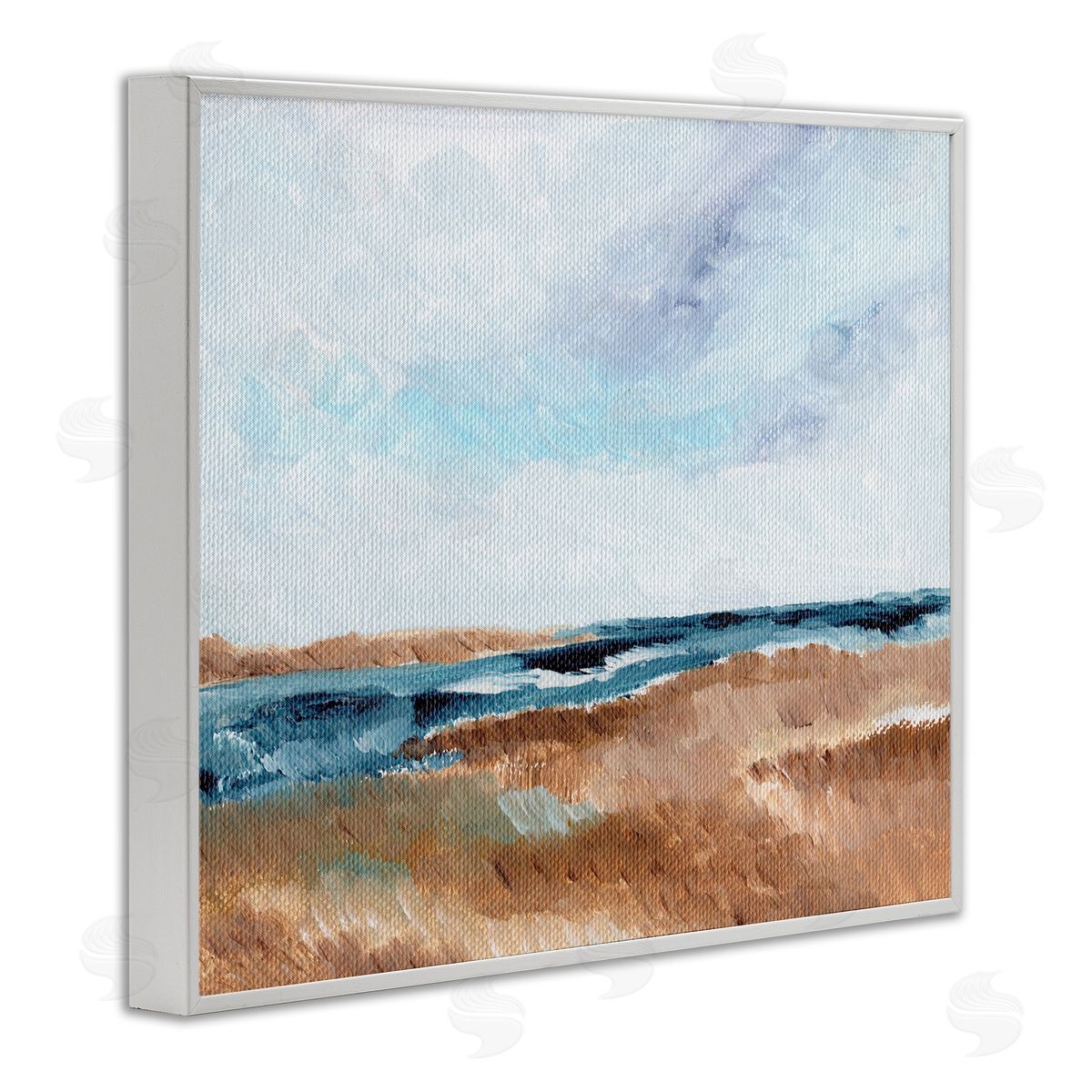 Nikita Jariwala Coastal View Horizon Canvas Wall Art Print
