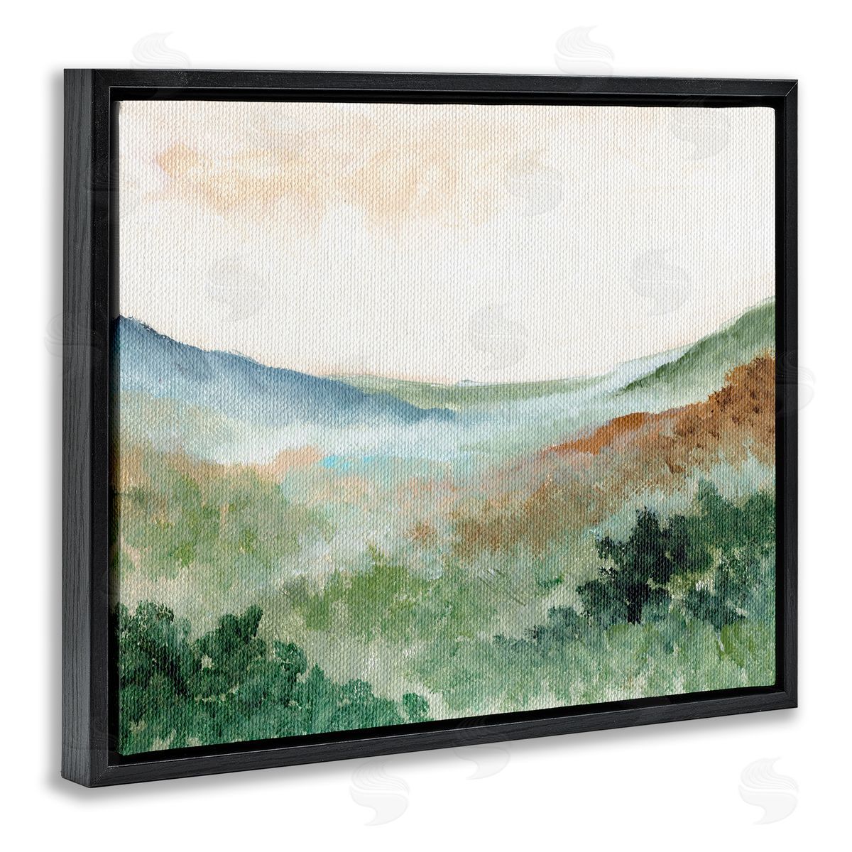 Nikita Jariwala Dreamy Green Landscape Canvas Wall Art Print
